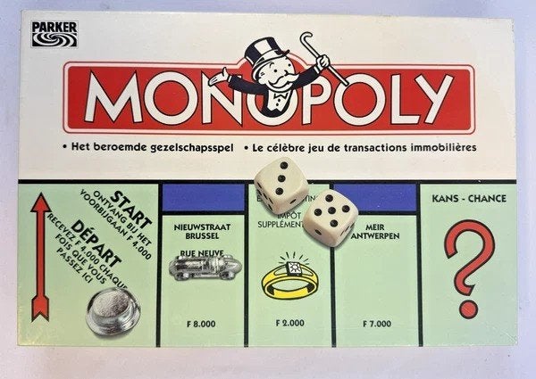 Monopoly Bordspel Belgische Editie Compleet Nederlands Frans, Coolsingel 104, 3011 AG Rotterdam, Netherlands, Verzenden, Parker Brothers