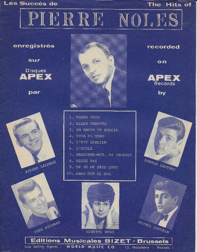 Mu72 bladmuziek the hits of pierre noles, Zang, Gebruikt, Ophalen of Verzenden, Artiest of Componist