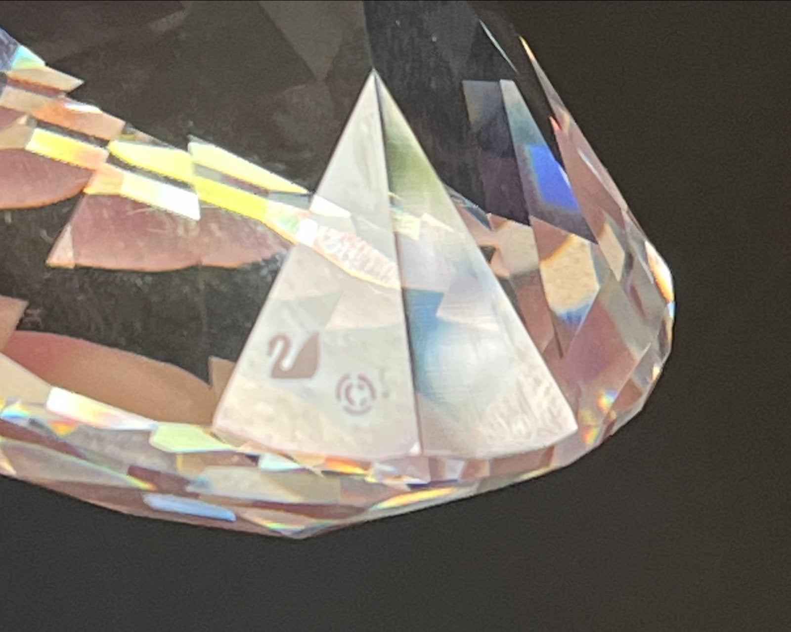 Swarovski Kristal Diamant Paperweight, Ophalen of Verzenden