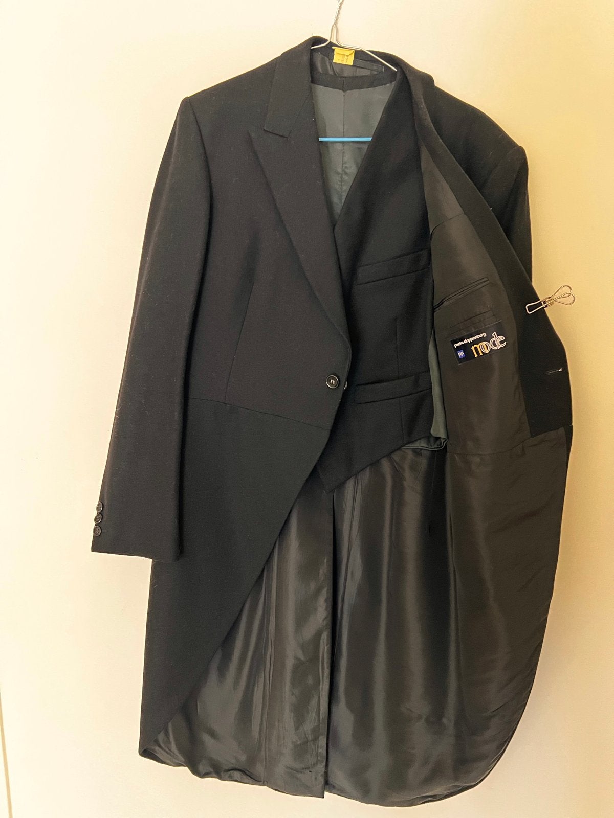 Nette JACQEUT  met gestreepte pantalon en Vest! SVP BIEDEN!, Ophalen of Verzenden, Zo goed als nieuw, Maat 48/50 (M), Zwart