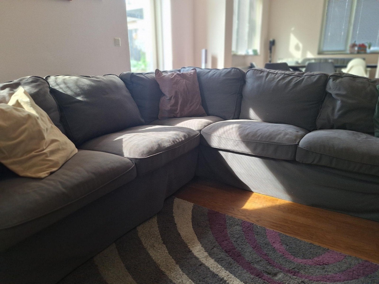 Ikea 4 zit hoekbank, Ophalen, Gebruikt, Stof