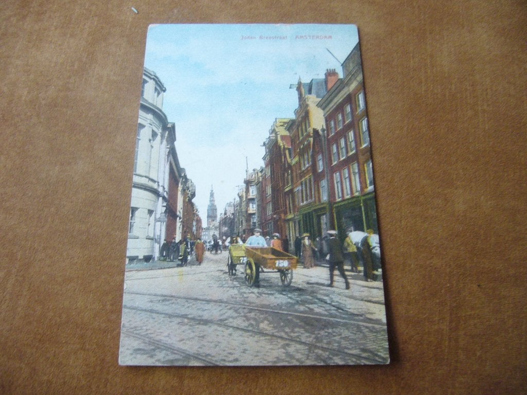 AMSTERDAM  =  JODEN BREESTRAAT   1923, Ophalen of Verzenden, 1920 tot 1940, Gelopen, Noord-Holland