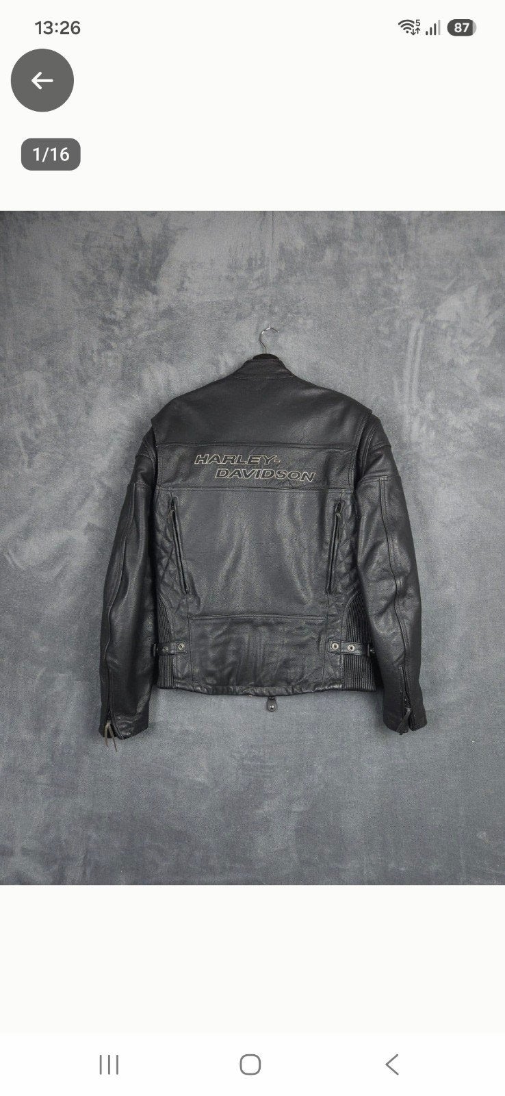 leren Harley Davidson jas, Motoren, Ophalen of Verzenden, Tweedehands, Jas | leer