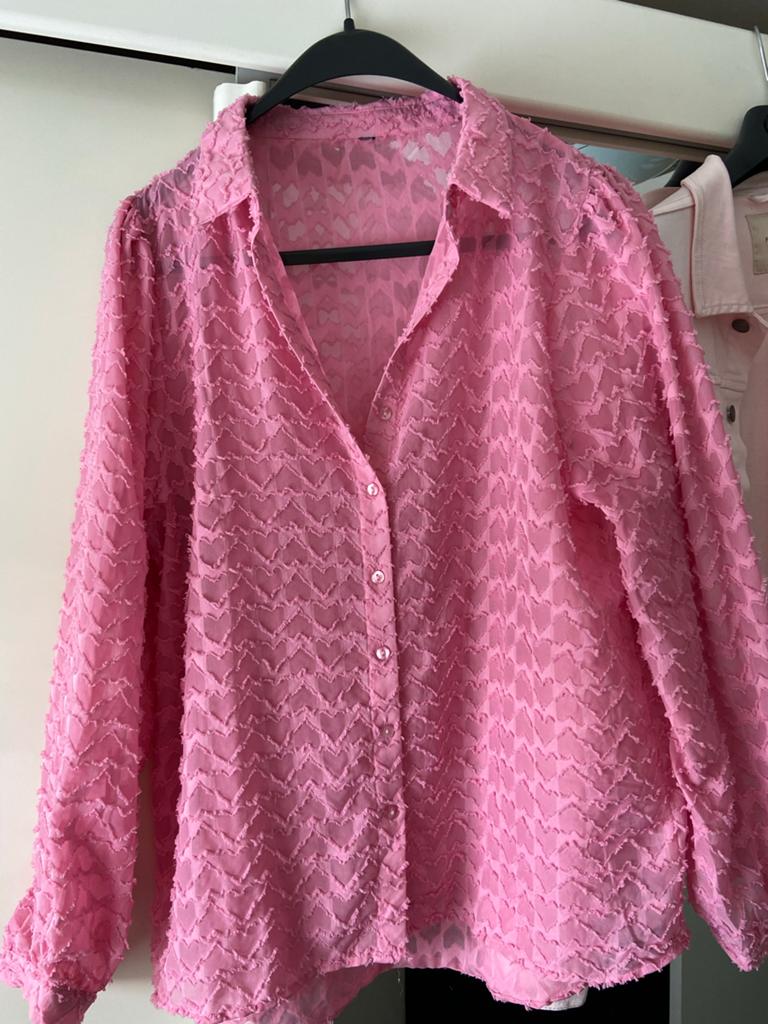 Roze blouse maat XL, Kleding | Dames, Blouses en Tunieken, Ophalen of Verzenden, Zo goed als nieuw, Maat 46/48 (XL) of groter