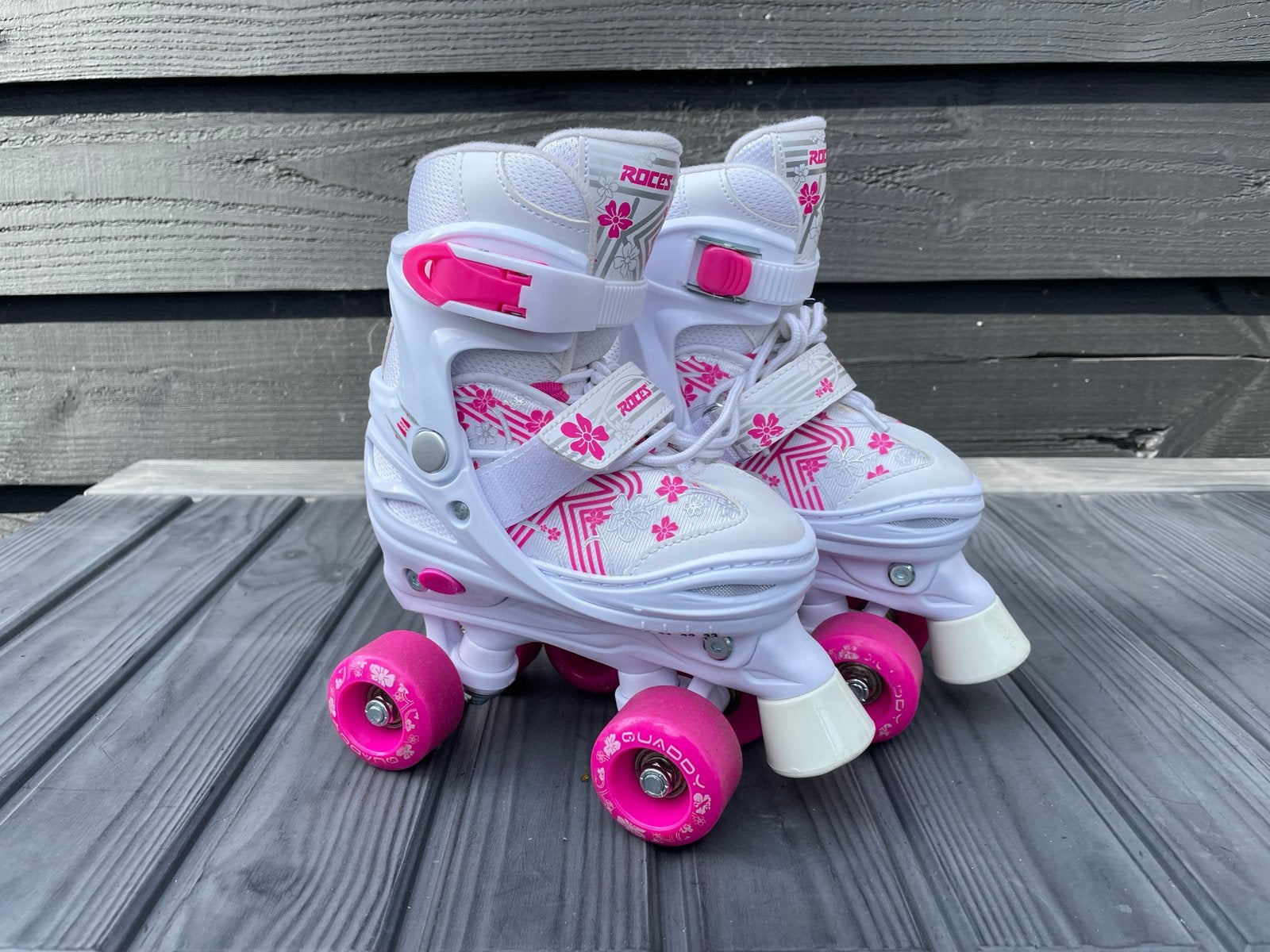 Roces Quaddy rolschaatsen - verstelbaar maat 30-33, Ophalen of Verzenden, Zo goed als nieuw, Overige typen, Overige merken