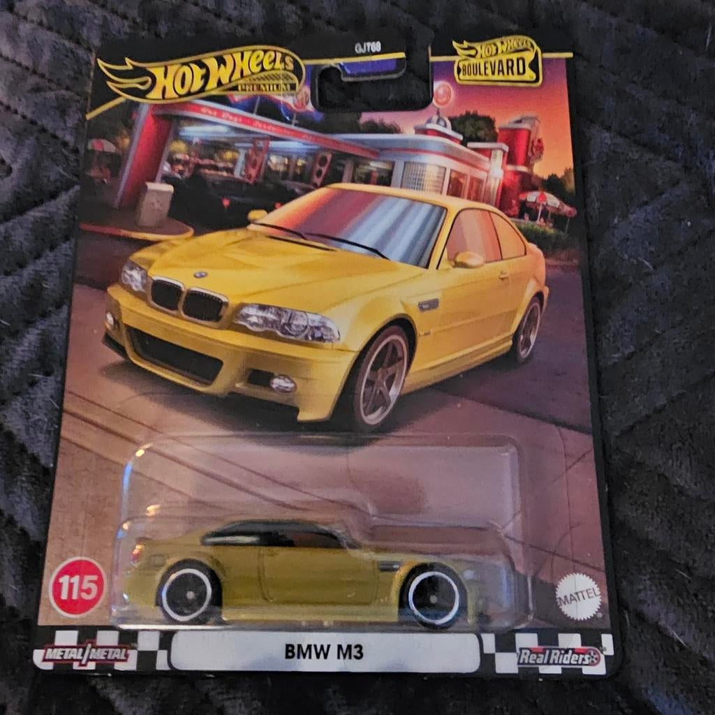 Hot Wheels Premium Boulevard BMW M3 (E46) Geel, Service.europe@mattel.com, Nieuw, Ophalen of Verzenden, Mattel