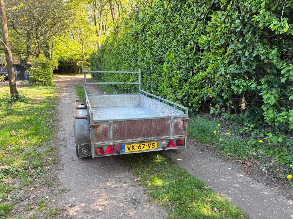 Robuuste aanhangwagen, tandemasser Anssems, Ophalen, Gebruikt