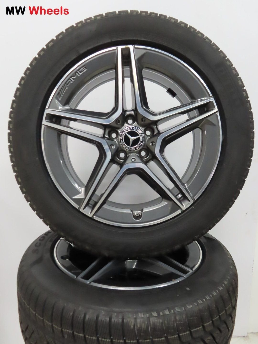 Mercedes GLC W253 AMG 19 inch velgen met winterbanden nieuw, Auto-onderdelen, Banden en Velgen, 19 inch, Gebruikt, -, -