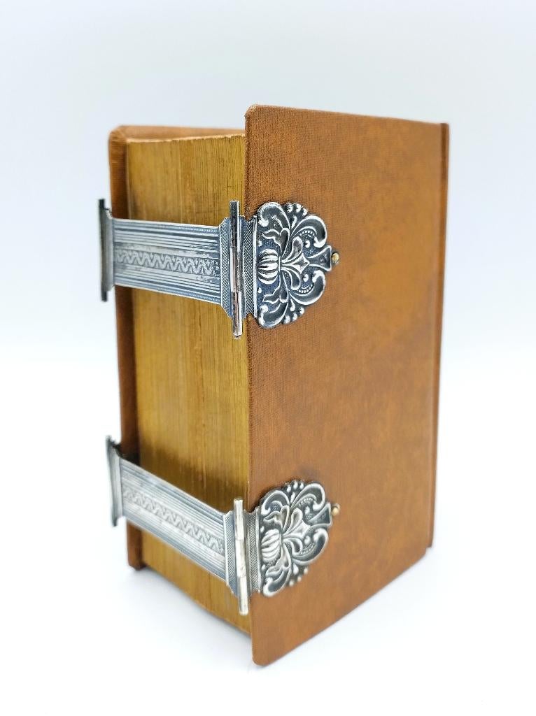 Bijbel met zilveren sloten, J. van Dam, Schoonhoven, 1862, Verzenden, Bijbel