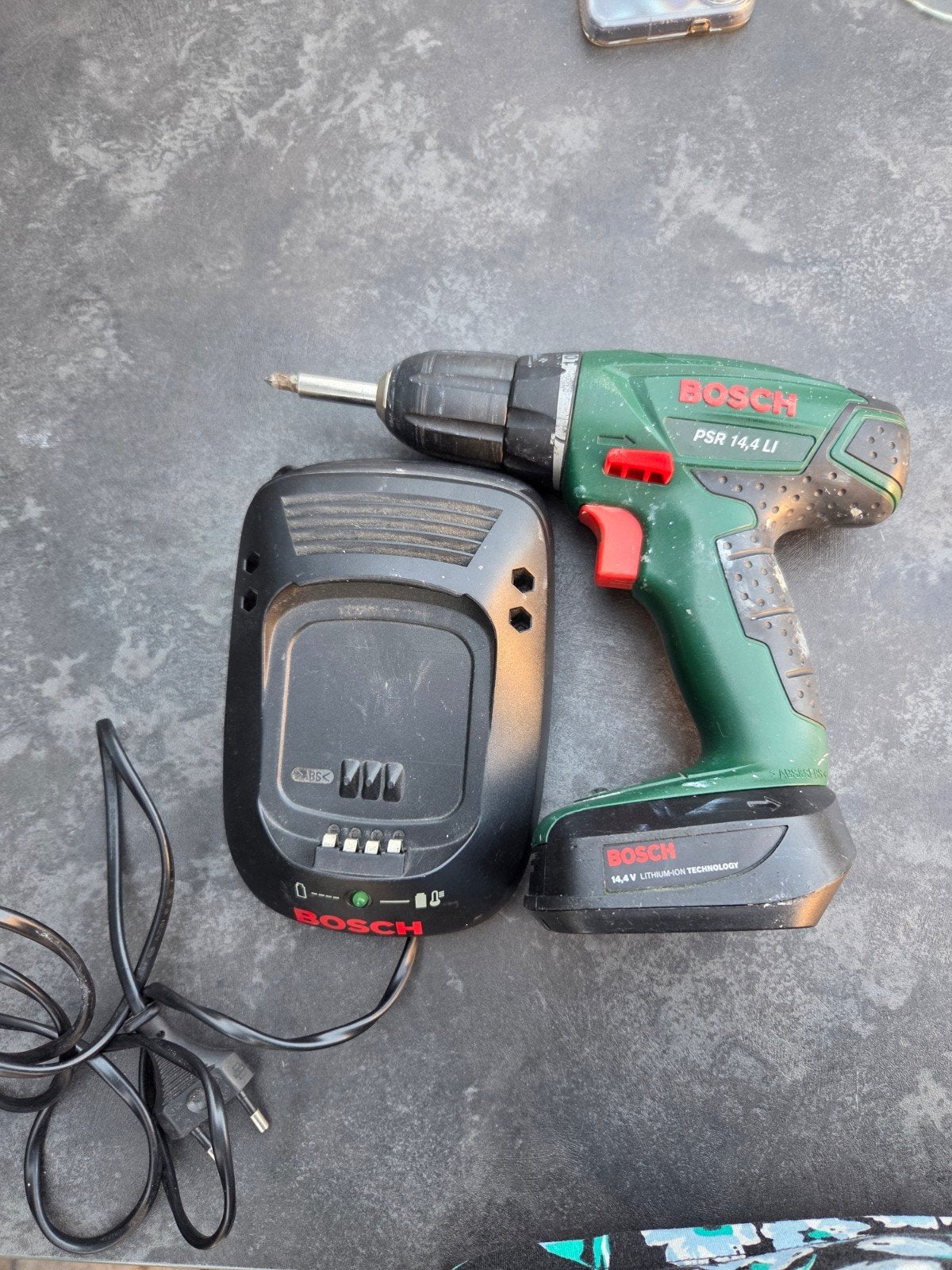 Bosch Accu Schroefboormachine PSR 14,4 LI - Gebruikt, Ophalen, Gebruikt, Boor- en Schroefmachine