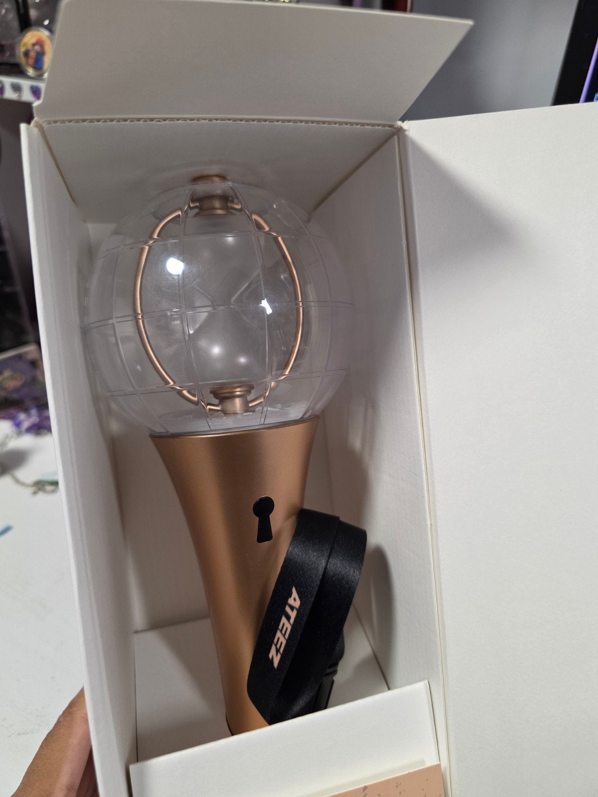 ateez kpop lightstick concert, Ophalen of Verzenden, Zo goed als nieuw, E27 (groot), Led-lamp