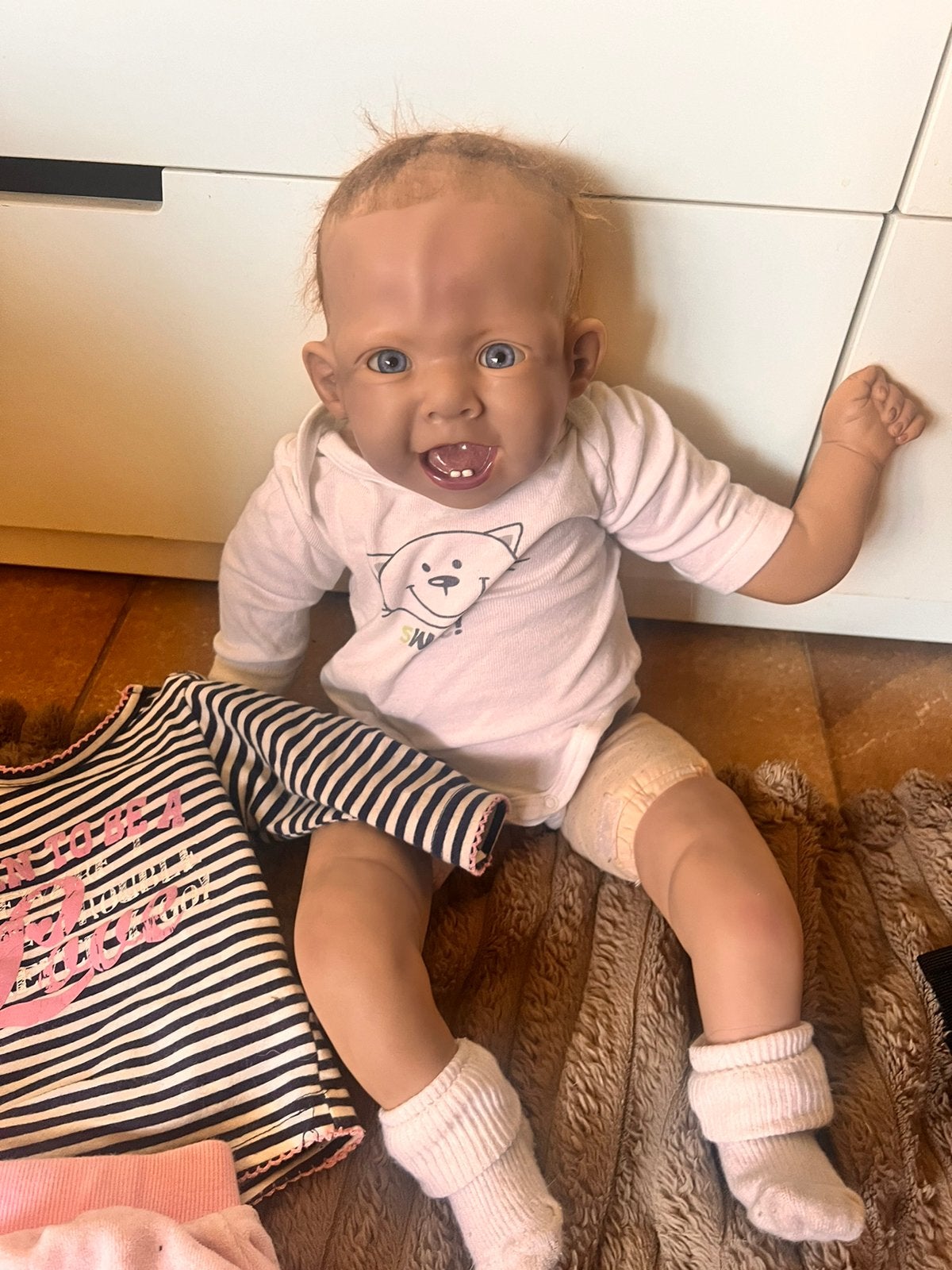Real doll babypop, Verzamelen, Ophalen, Gebruikt, Babypop, Levensecht of Reborn