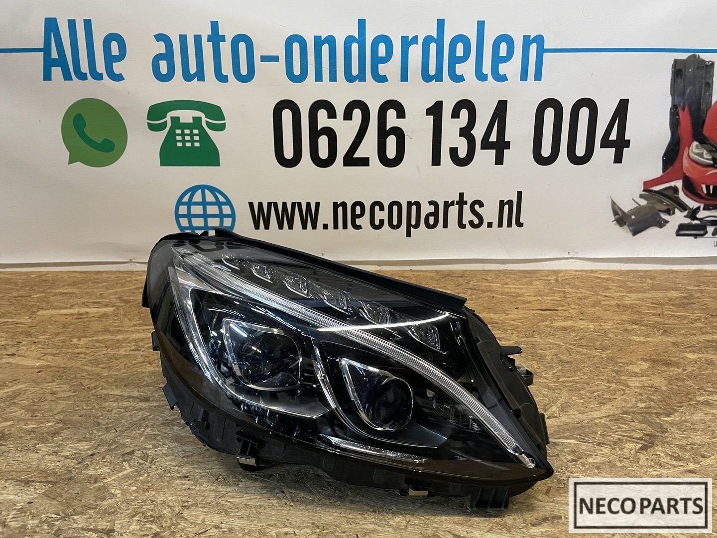 C KLASSE W205 ILS VOL LED KOPLAMP RECHTS A2059063204, Auto-onderdelen, Verlichting, Gebruikt, -, Ophalen of Verzenden, -