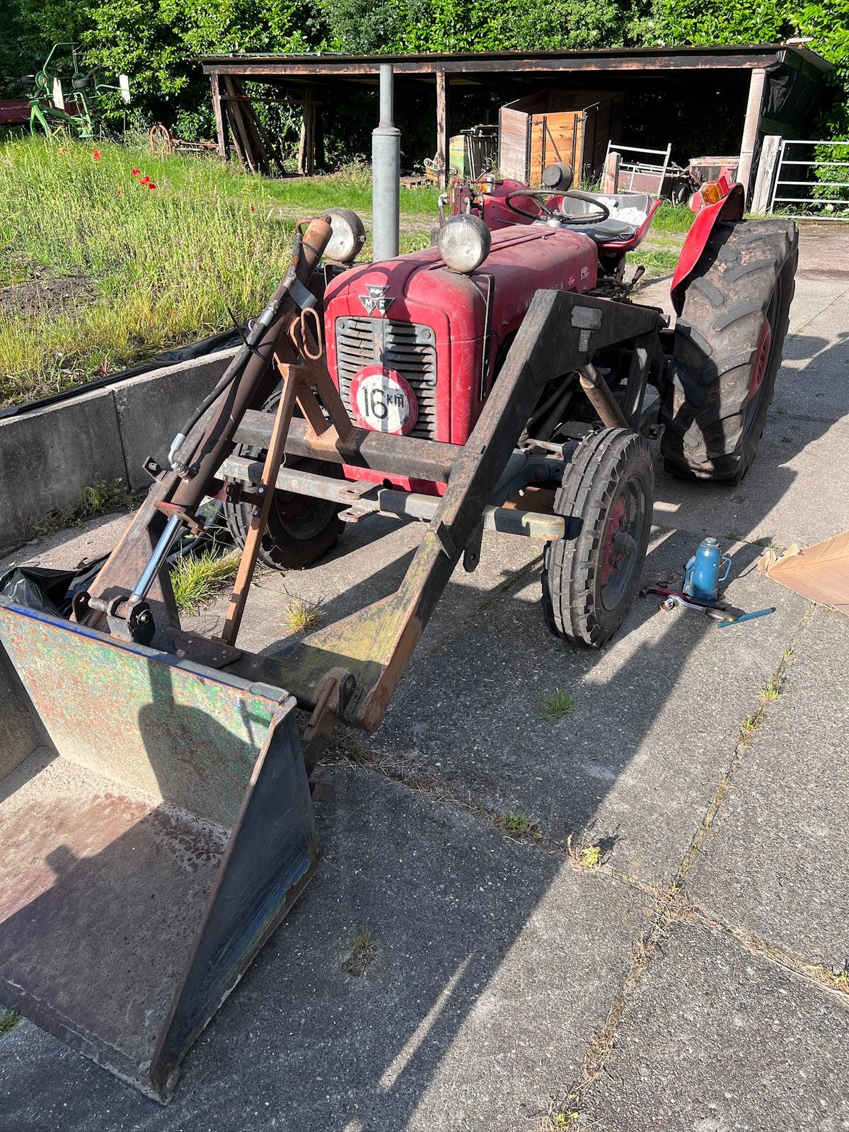 Voorlader massey ferguson 35 mf, Ophalen, Gebruikt