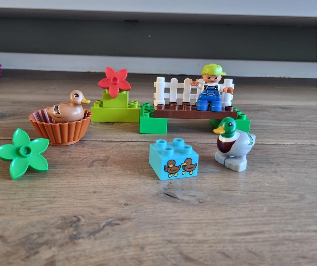 Lego Duplo Boerderij Dieren Set met Boer en Eenden, Inclusief minifiguren, Gebruikt, Overige thema's, Ophalen of Verzenden