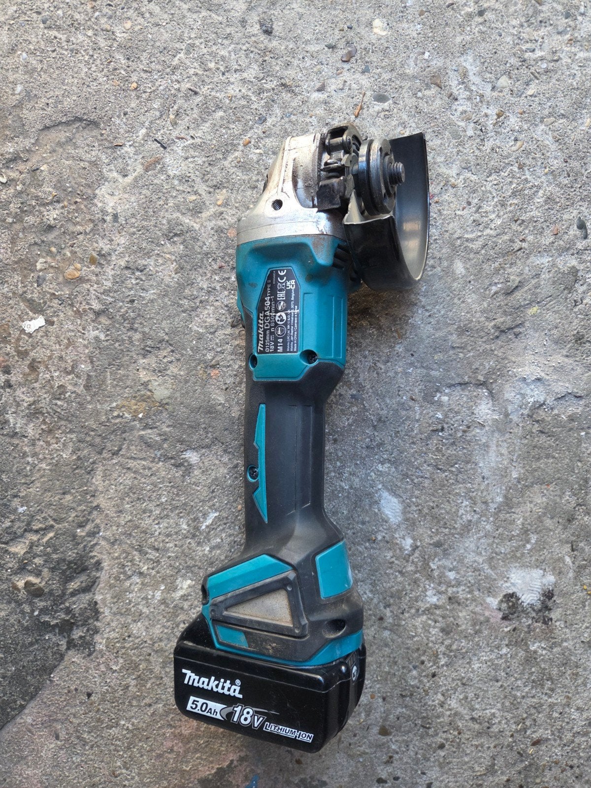 Makita haakseslijper.DGA504, Ophalen of Verzenden, Zo goed als nieuw, Haakse handslijpmachine