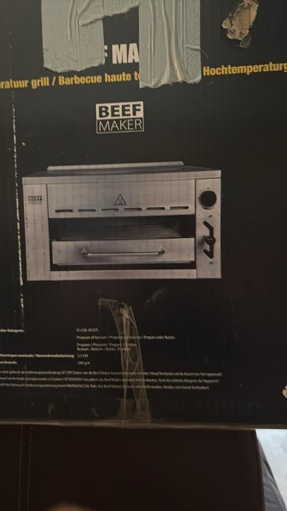 Beef Maker Hoogtemperatuur Grill / Barbecue, Tuin en Terras, Gasbarbecues, Zo goed als nieuw, Ophalen of Verzenden