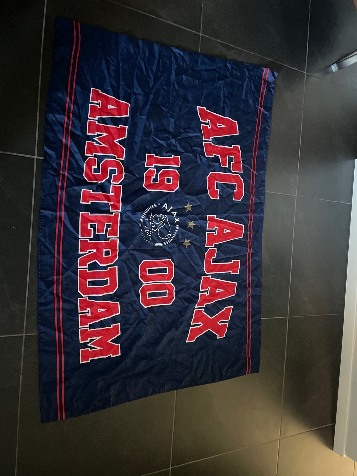 Ajax vlag - AFC Ajax Amsterdam 1900, Ophalen of Verzenden, Gebruikt, Ajax, Vaantje of Sjaal