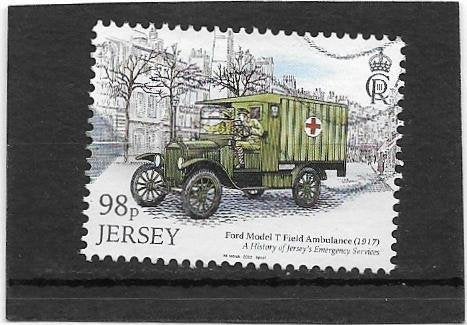 Jersey 2023 History of Jersey's Emergency Services 98p, Verzenden, Gestempeld