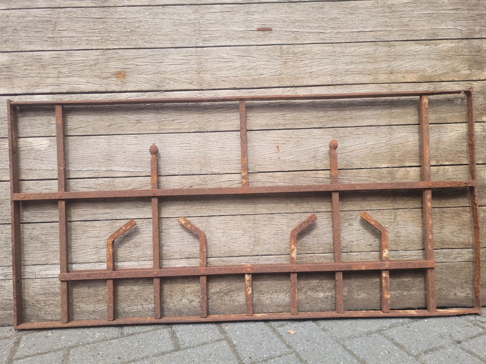 1 antiek sierhek 1060x520 mm., Ophalen of Verzenden, Gebruikt, IJzer, Sierhekwerk