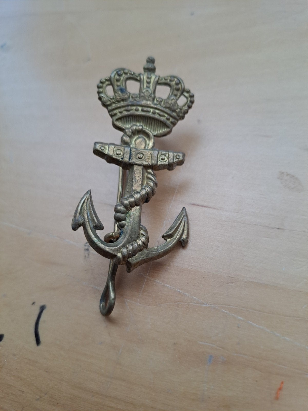 Vintage Anker Nederlandse mariniers, Onbekend@voorbeeld.com, Onbekend, Ophalen of Verzenden, Onbekend