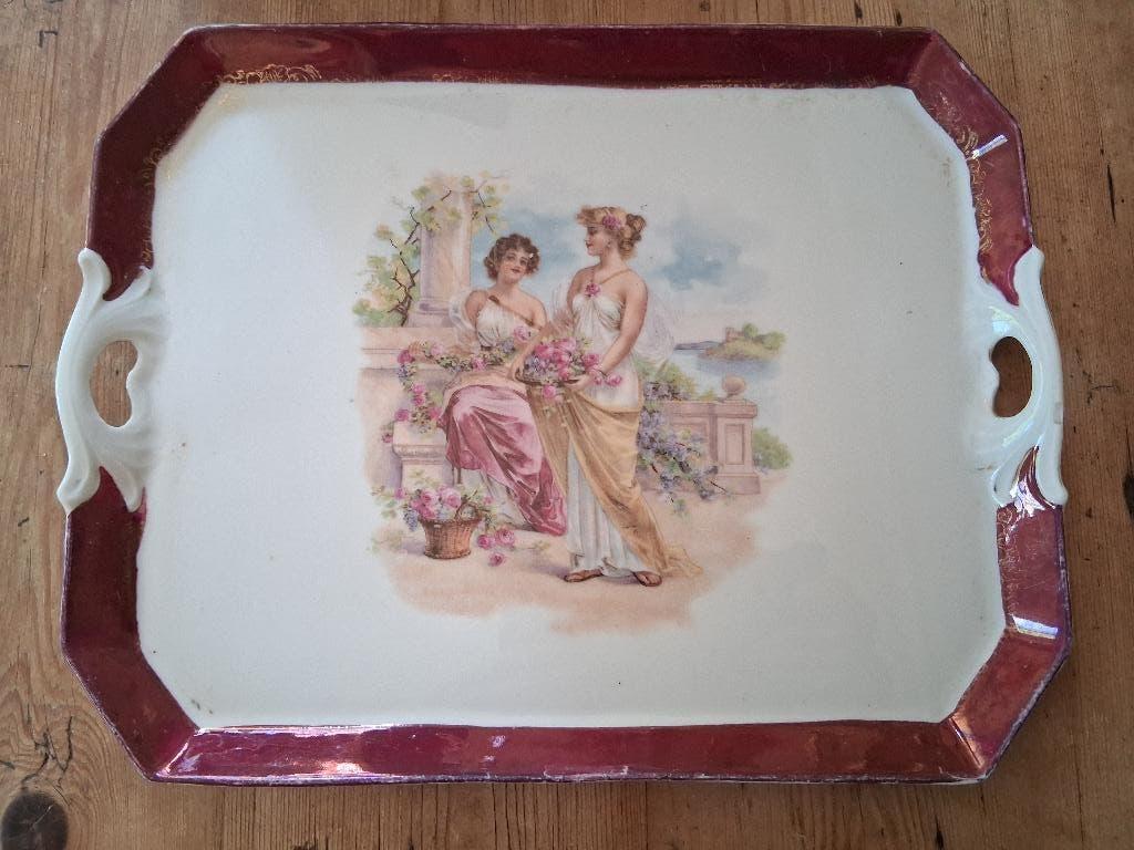 Dienblad met romantische afbeelding, Ophalen of Verzenden