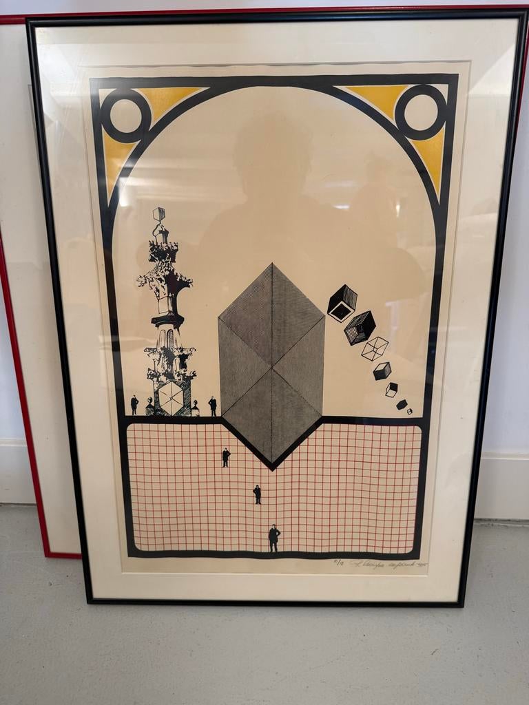 Renaud Levigne Zeefdruk - Uniek Kunstwerk 10/15, 1975, Antiek en Kunst, Ophalen
