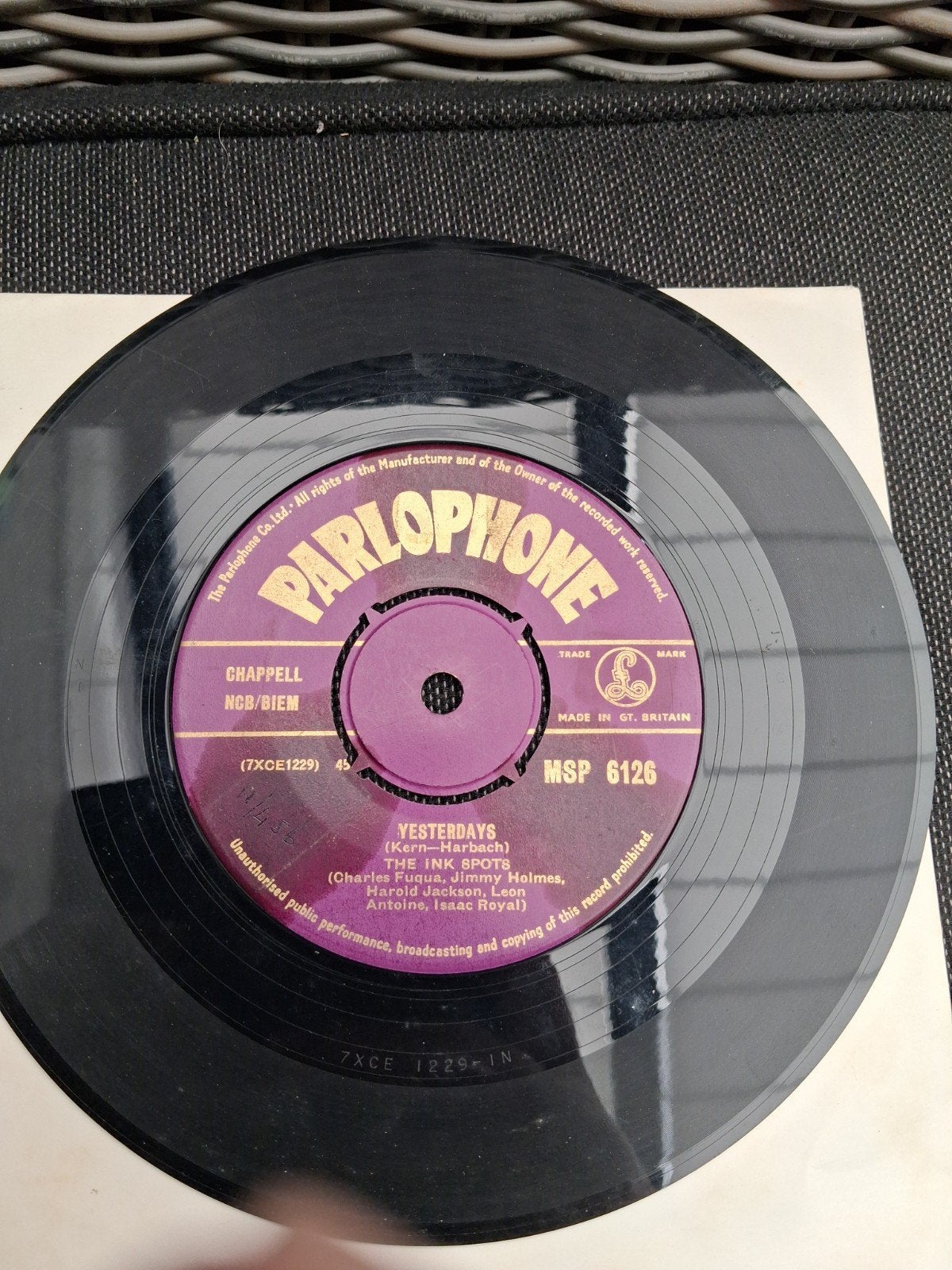 The Ink Spots - Yesterdays (Parlophone MSP 6126), Ophalen of Verzenden