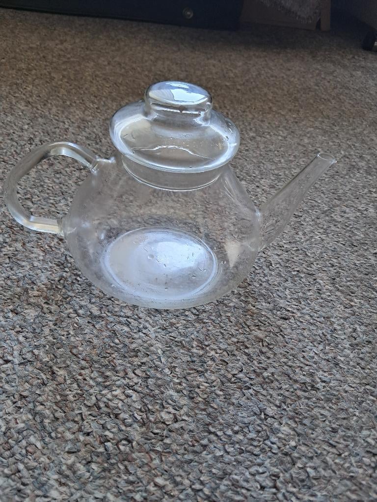 Glazen theepot, Gebruikt, Overige typen, Ophalen of Verzenden, Glas