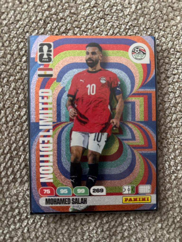 Mohamed Salah Limited Edition Panini Spelerskaart, Ophalen of Verzenden, Zo goed als nieuw, Buitenlandse clubs, Spelerskaart