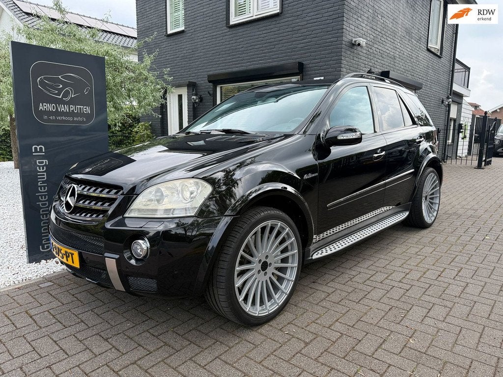 Mercedes-Benz M-klasse AMG 63 met 22 inch velgen, Gebruikt, Zwart, Leder, Bedrijf