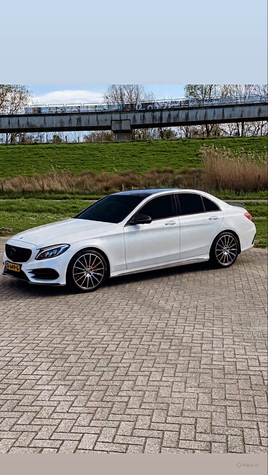 Mercedes-Benz C-Klasse C180 2018 Wit, Auto's, Automaat, 1800 kg, Wit, Particulier