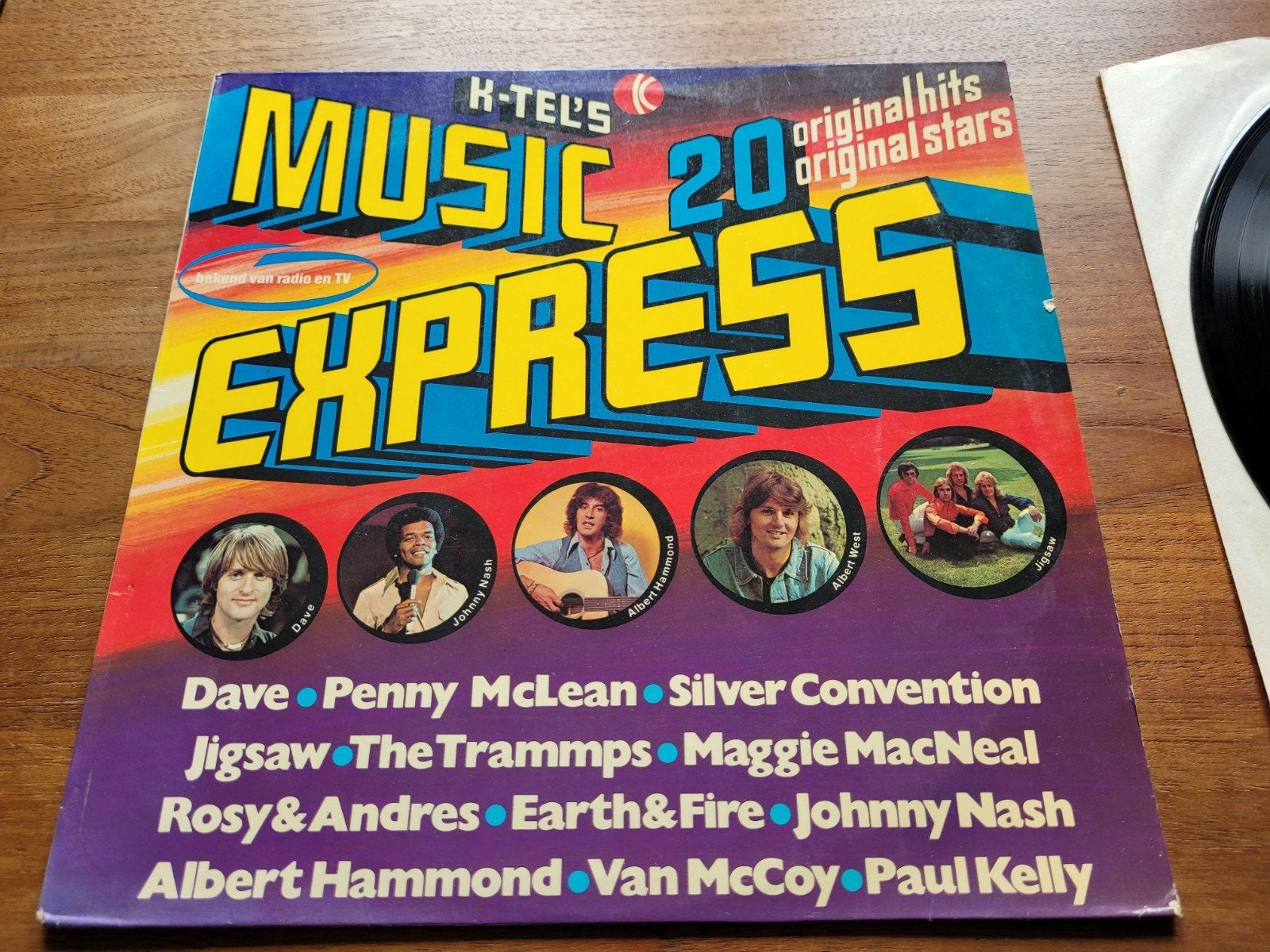 Music Express - 20 Original Hits K-Tel LP, LP, Gebruikt, Ophalen of Verzenden, Complilatie