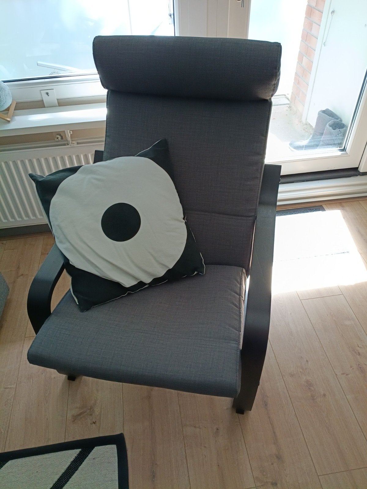 IKEA Poäng stoel, zo goed als nieuw, amper in gezeten, Ophalen, Modern, Comfortabel, Zo goed als nieuw, Stof