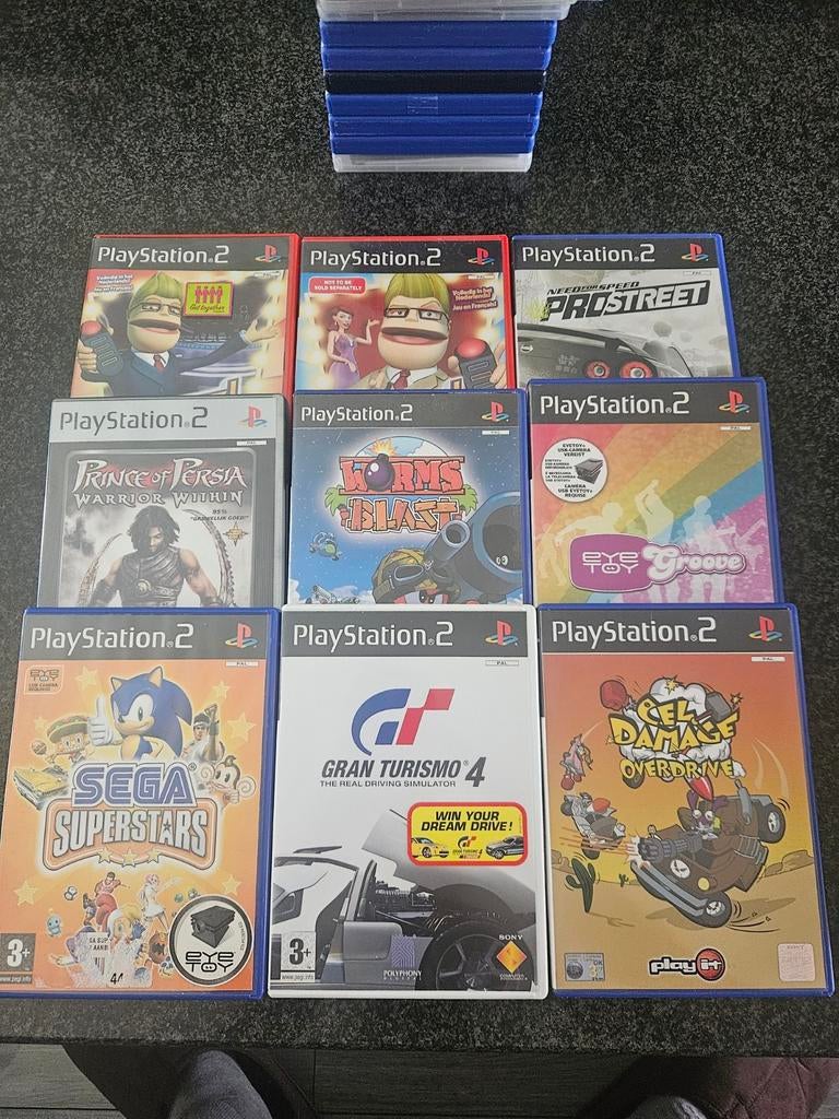 9 PS2 Spellen + Buzz Controller - Diverse Genres, Spelcomputers en Games, Games | Sony PlayStation 2, Ophalen of Verzenden, Gebruikt