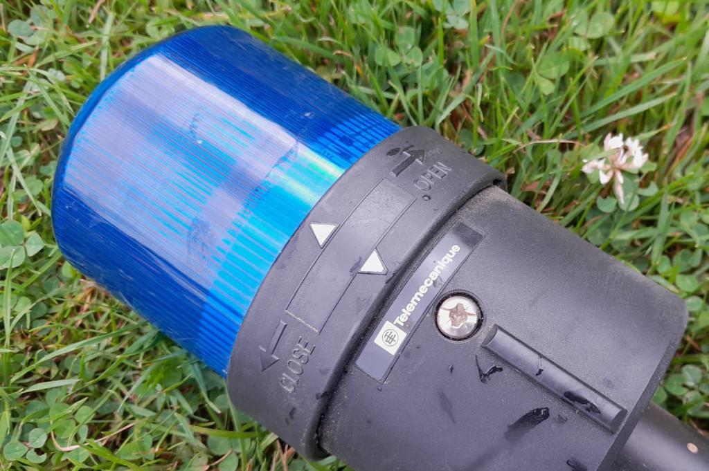 machine zwaailicht blauw, Ophalen of Verzenden, Zo goed als nieuw