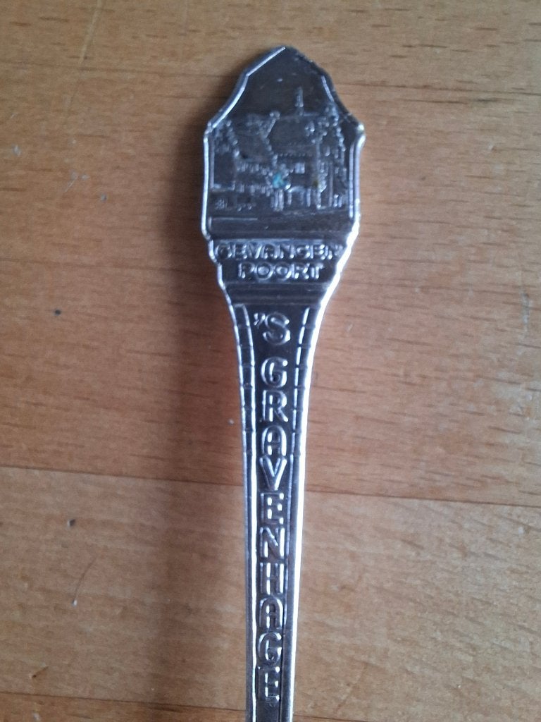 Zilveren Souvenirlepel "Gevangenpoort 's-Gravenhage" 1929, Antiek en Kunst, Verzenden