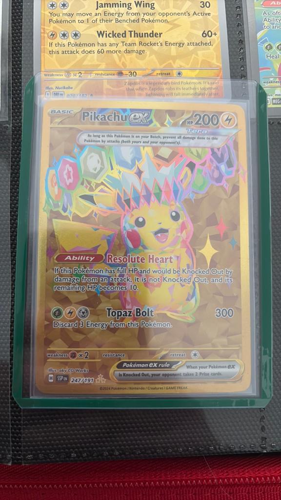 Pikachu ex 247/191, Ophalen of Verzenden, Zo goed als nieuw