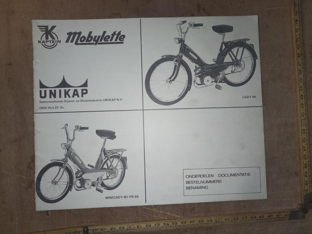 Onderdelen catalogus Kaptein Minicady en Cady, Fietsen en Brommers, Handleidingen en Instructieboekjes, Ophalen of Verzenden