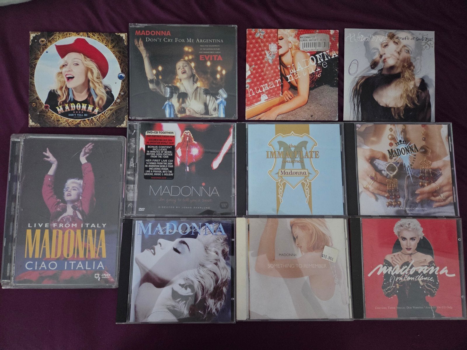 11x Madonna cd's dvd evita import cd like a prayer cd, Import, Pop, Ophalen of Verzenden, Zo goed als nieuw