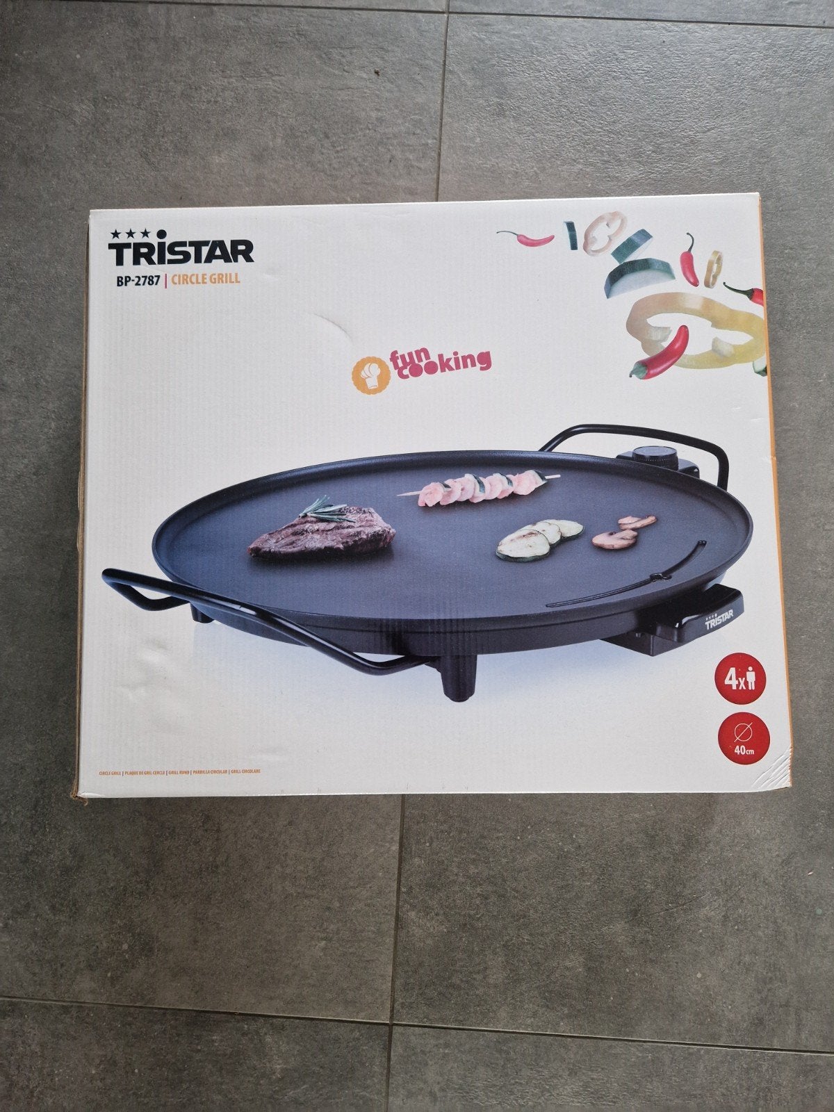 Nieuwe Tristar Circle Grill BP-2787, Witgoed en Apparatuur, Gourmetstellen, Ophalen, Nieuw, 4 t/m 7 personen