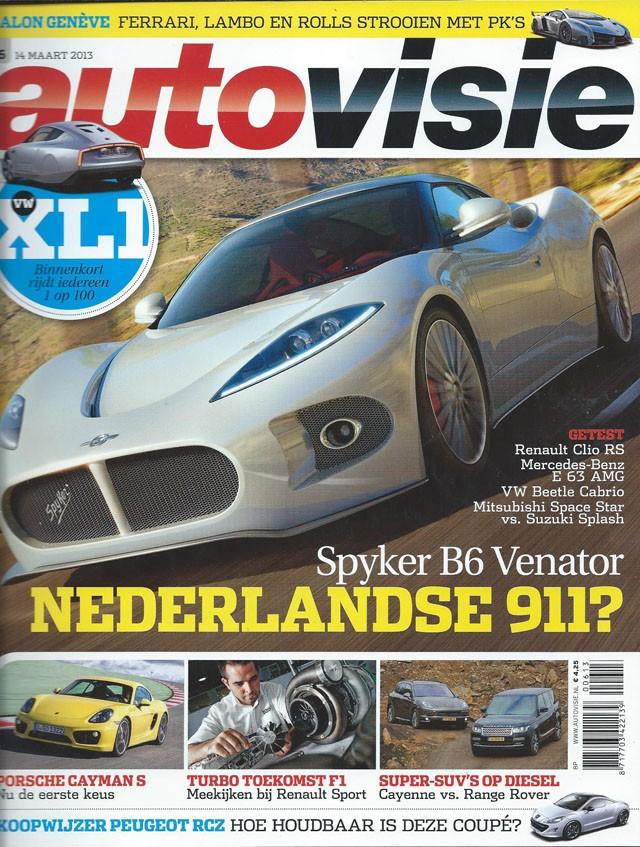 Autovisie 6 2013 : Peugeot RCZ - BMW i8 - Porsche Cayman S, Ophalen of Verzenden, Gelezen, Algemeen