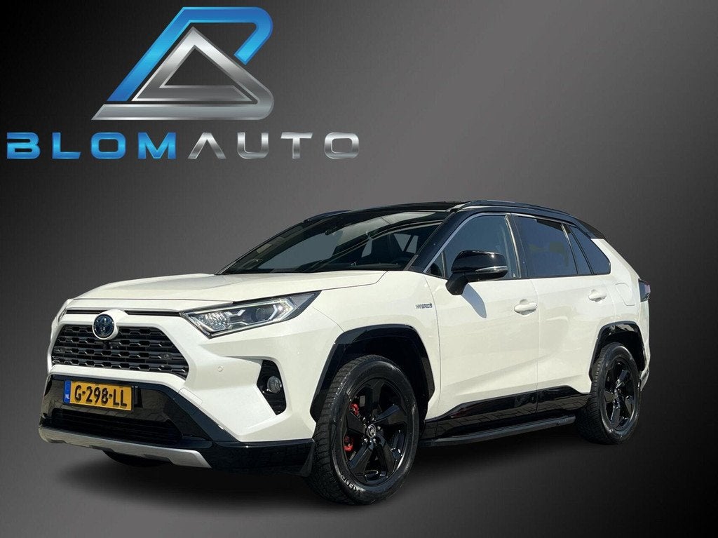 Toyota RAV4 2.5 Hybrid AWD Bi-Tone PANO+TREKHAAK+JBL NL AUTO, Auto's, Toyota, Bedrijf, Te koop, Rav4, 360° camera, 4x4, ABS, Achteruitrijcamera