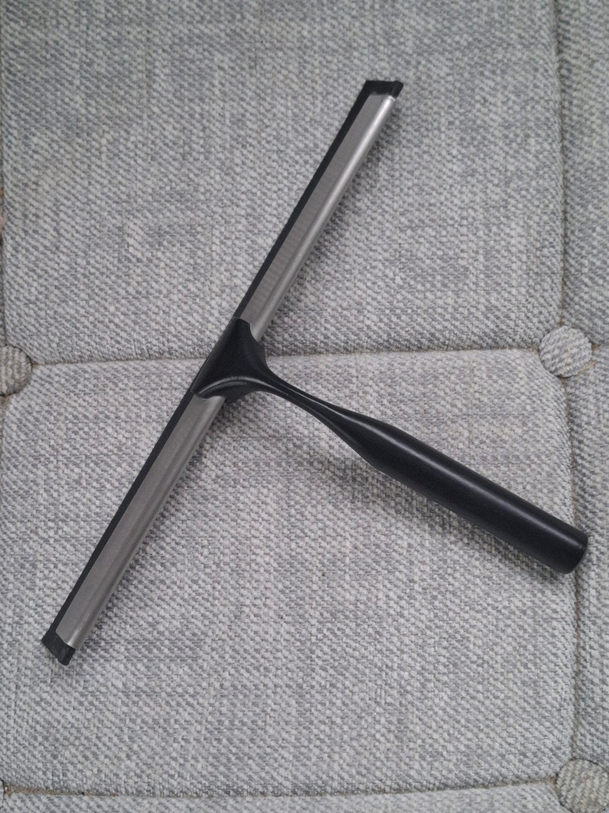 Stevige zwarte badkamer/douche wisser (26cm), Ophalen, Zo goed als nieuw, Zwart, Douche-accessoire