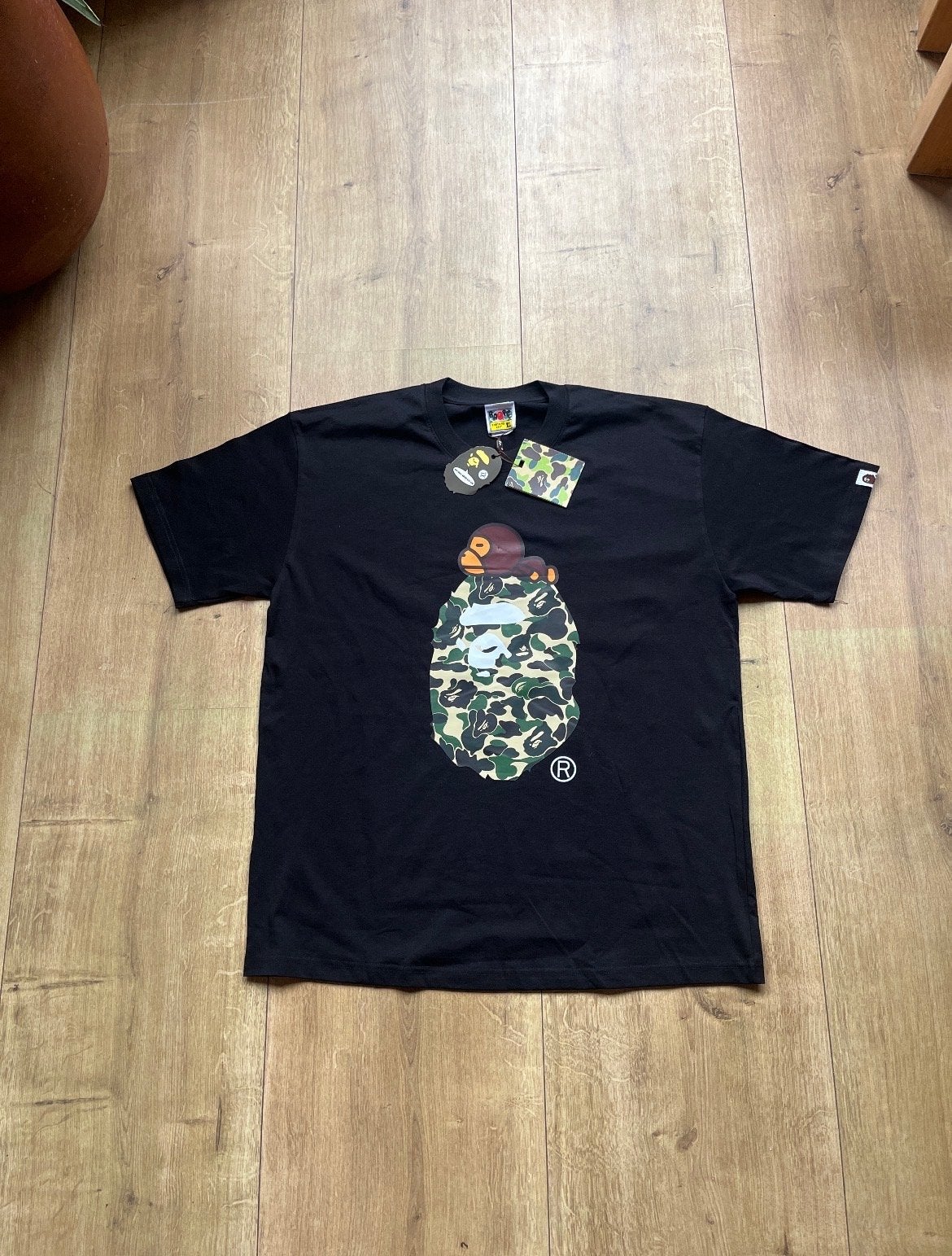 A Bathing Ape BAPE T-shirt Zwart XL Nieuw met tags, Ophalen of Verzenden, Nieuw, Maat 56/58 (XL), Zwart