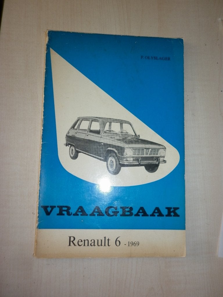 vraagbaak Renault 6 door P. Olyslager, Ophalen of Verzenden