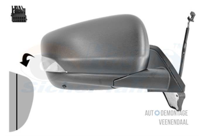 Buitenspiegel rechts van een Renault Kangoo, Auto-onderdelen, -, Renault, -, Nieuw
