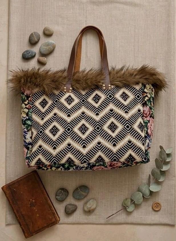 Summum Woman Shopper Faux Fur groot tas dames, Ophalen of Verzenden, Gebruikt, Bruin, Shopper