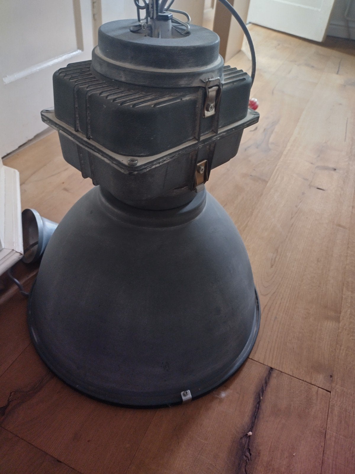 Industriële hanglamp - Vintage fabriekslamp, Ophalen, Gebruikt, 50 tot 100 cm, Minder dan 100 cm