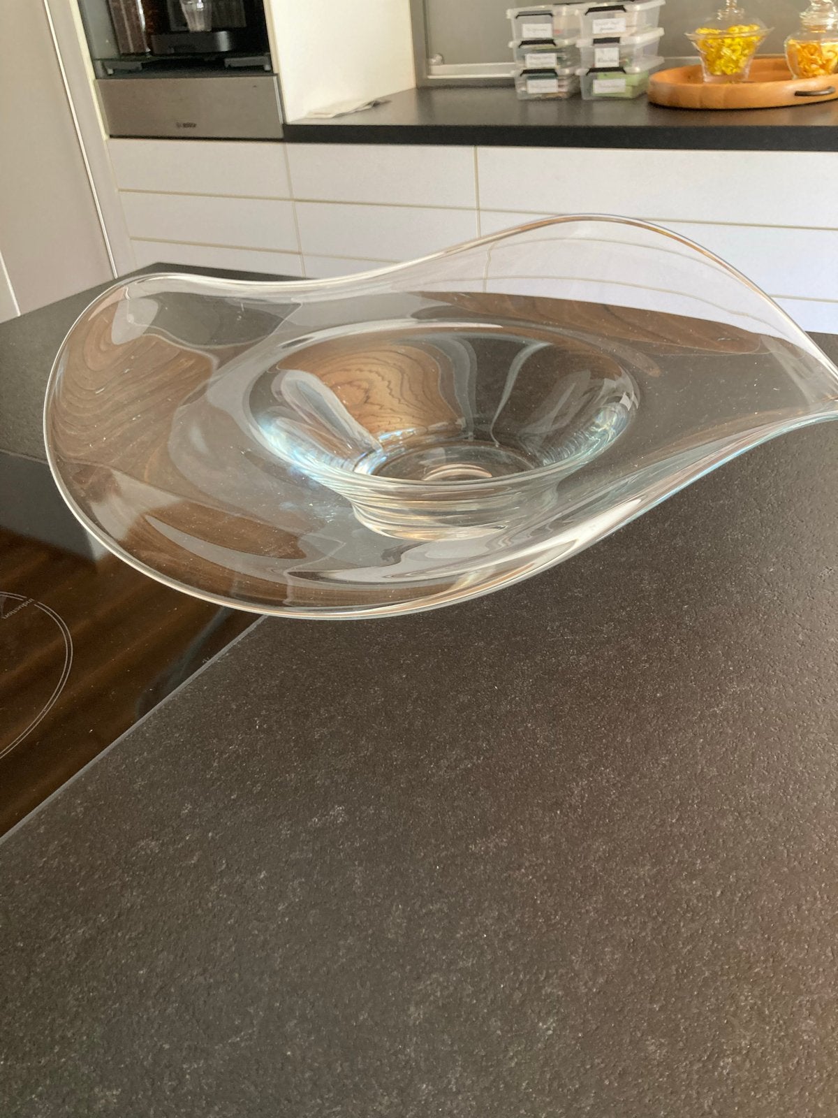 Glazen schaal, decoratief object, Ophalen, Schaal, Overige vormen, Glas